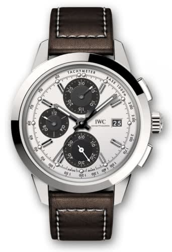 IWC Schaffhausen Ingenieur Chronograph Custom Stainless Steel / Silver-Black-Black / Calf