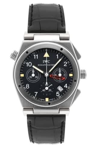IWC Schaffhausen Ingenieur Mecaquartz Chronograph Alarm Stainless Steel / Black / Strap
