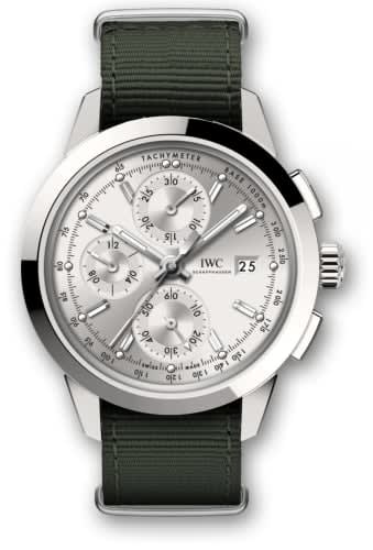 IWC Schaffhausen Ingenieur Chronograph Custom Stainless Steel / Silver-Rhodium / NATO