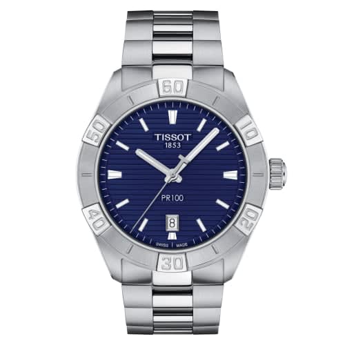 Tissot PR 100 Sport Gent Stainless Steel / Blue / Bracelet