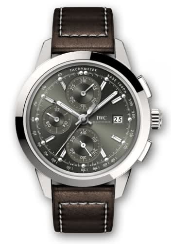 IWC Schaffhausen Ingenieur Chronograph Custom Stainless Steel / Green-Rhodium / Calf