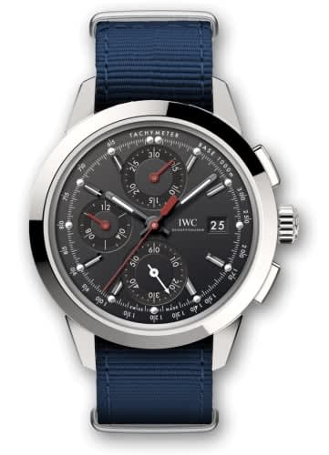 IWC Schaffhausen Ingenieur Chronograph Custom Stainless Steel / Black-Red / NATO