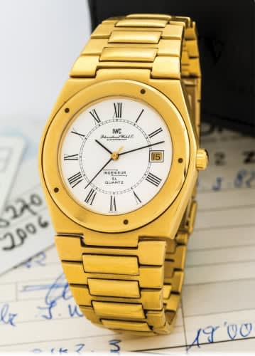 IWC Schaffhausen Ingenieur SL Quartz Gold / Roman