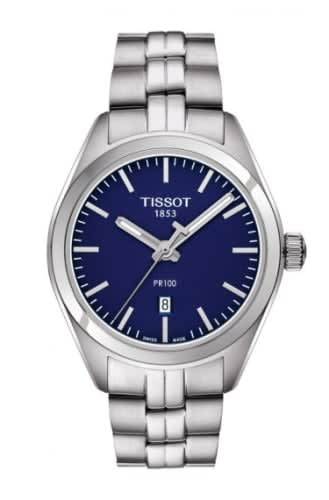 Tissot PR 100 Quartz 33 Stainless Steel / Blue / Bracelet