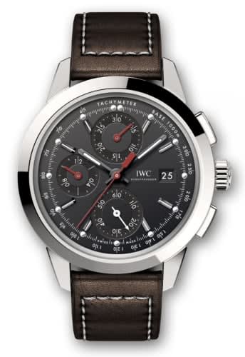 IWC Schaffhausen Ingenieur Chronograph Custom Stainless Steel / Black-Red / Calf