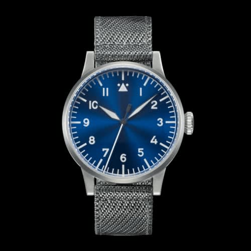 Laco Pilot Watch Original Münster Blaue Stunde Stainless Steel / Blue