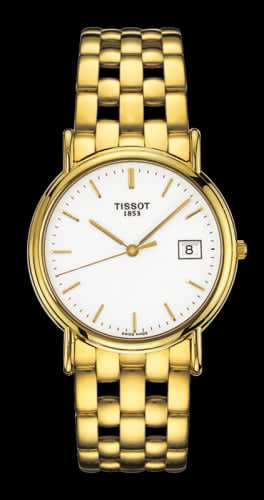 Tissot Carson Quartz 33.6 Yellow Gold / White / Bracelet