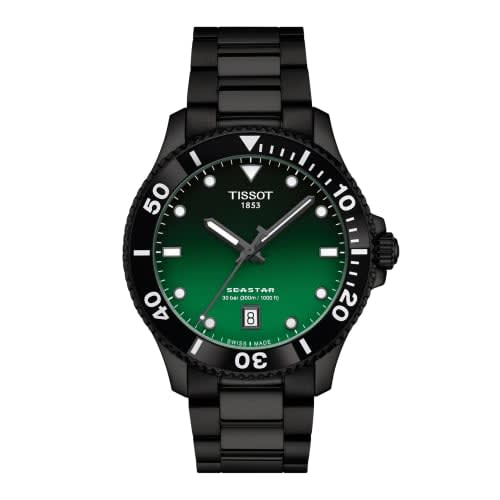 Tissot Seastar 1000 Quartz 40 PVD / Green Gradient / Bracelet