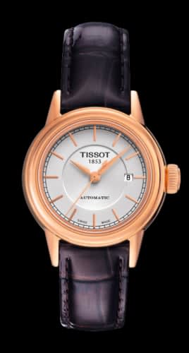 Tissot Carson Automatic 29.5 Rose Gold PVD / Silver / Strap