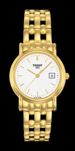 Tissot Carson Quartz 27 Yellow Gold / White / Bracelet