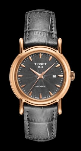Tissot Carson Automatic 29.7 Rose Gold / Grey / Strap