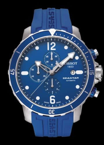 Tissot Seastar 1000 Automatic Chronograph Blue Rubber