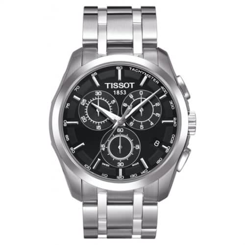 Tissot Couturier Quartz Chronograph Stainless Steel / Black / BRacelet