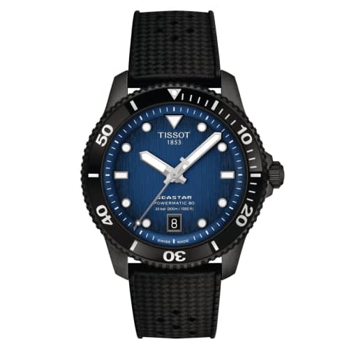 Tissot Seastar 1000 Powermatic 80 40 PVD / Blue / Rubber