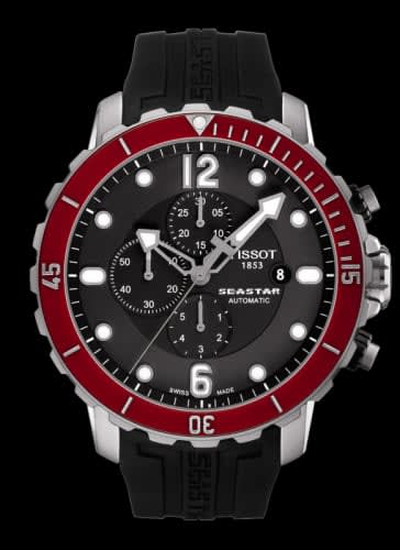 Tissot Seastar 1000 Automatic Chronograph Red Ceramic