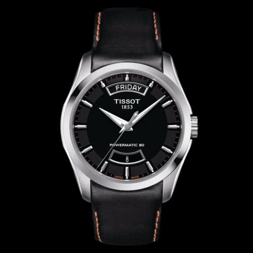 Tissot Couturier Powermatic 80 39 Stainless Steel / Black / Strap