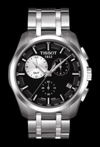 Tissot Couturier Quartz Chronograph GMT Silver-Eye