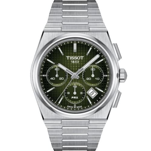 Tissot PRX Chronograph Stainless Steel / Green