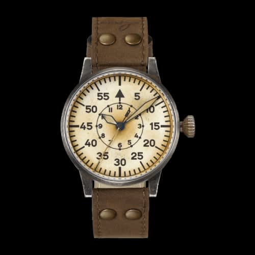Laco Pilot Watch Original Wien Erbstück Stainless Steel / Superluminova