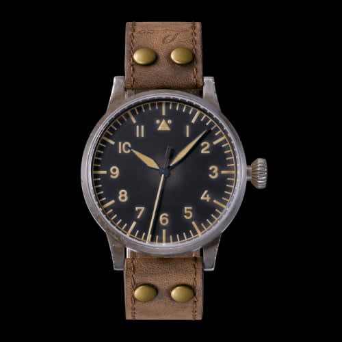 Laco Pilot Watch Original Münster Erbstück Stainless Steel / Black