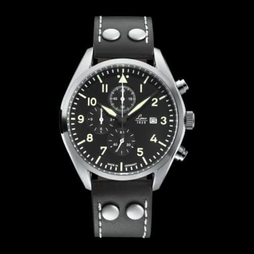 Laco Chronographs Trier / Stainless Steel / Black