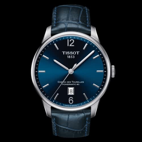 Tissot Chemin Des Tourelles Powermatic 80 42 Stainless Steel / Blue / Strap
