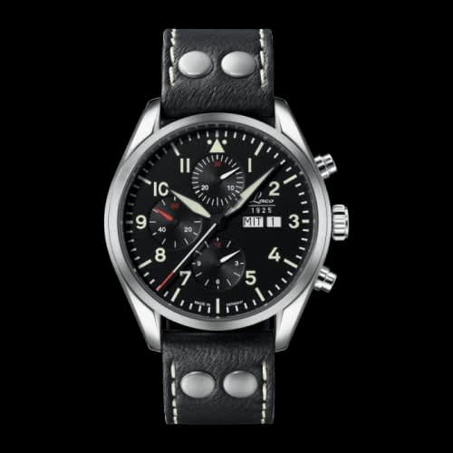 Laco Chronographs Monte Carlo / Stainless Steel / Black