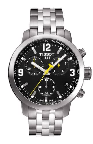 Tissot PRC 200 Quartz Chronograph Stainless Steel / Black / Bracelet