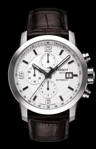 Tissot PRC 200 Automatic Chronograph Silver Leather