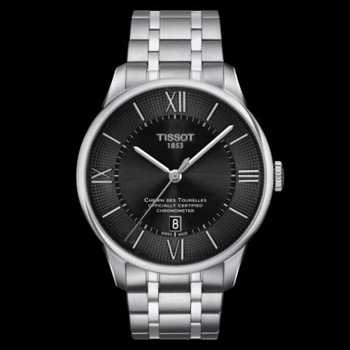 Tissot Chemin Des Tourelles Powermatic 80 COSC 42 Stainless Steel / Black / Bracelet