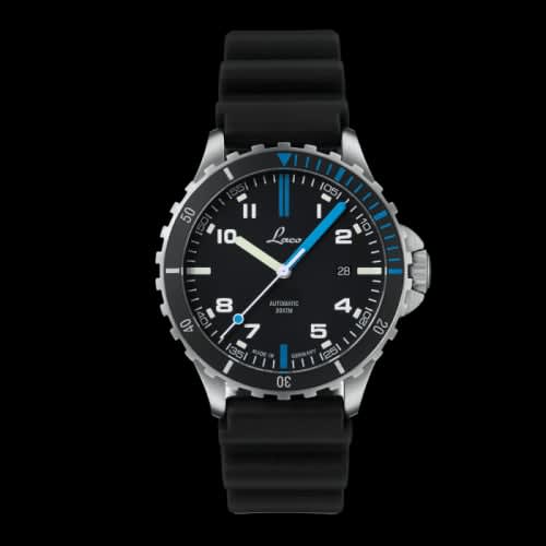 Laco Squad Watch Atlantik / Stainless steel / Black