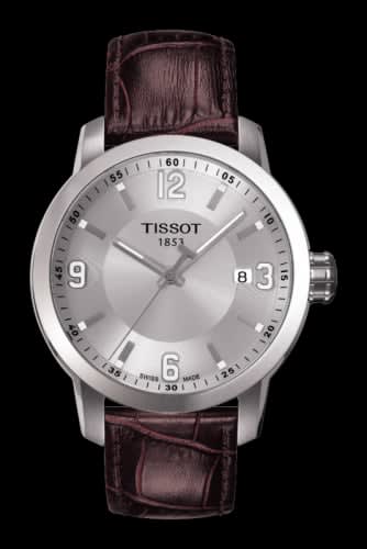 Tissot PRC 200 Quartz Silver Leather