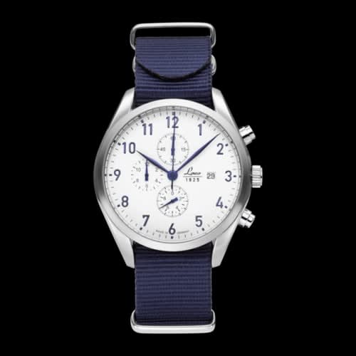 Laco Chronographs Helgoland / Stainless Steel / White