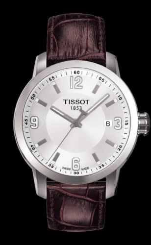 Tissot PRC 200 Quartz Silver Brown Leather