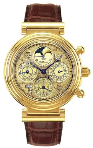IWC Schaffhausen Da Vinci Tourbillon Leonardo Yellow Gold / French