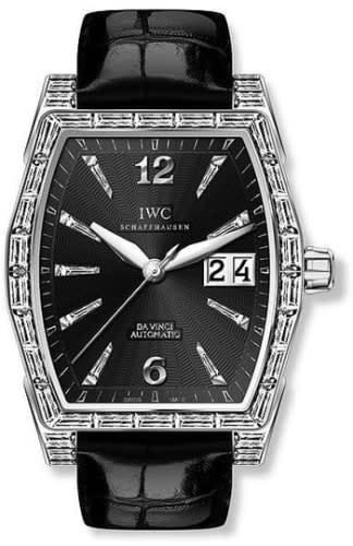 IWC Schaffhausen Da Vinci Automatic Midsize White Gold / Baguette / Black