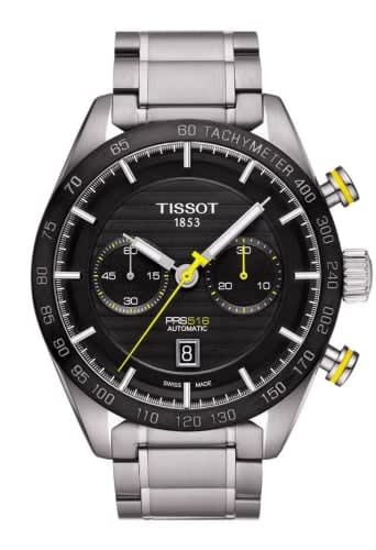 Tissot PRS 516 Automatic Chronograph 45 Stainless Steel / Black / Bracelet