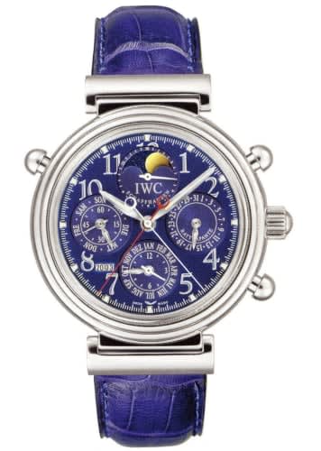 IWC Schaffhausen Da Vinci Perpetual Rattrapante Platinum / Blue / Italian
