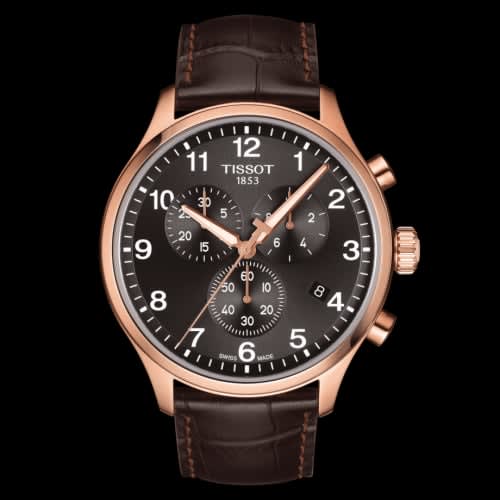 Tissot Chrono XL Classic Rose Gold PVD / Black / Strap