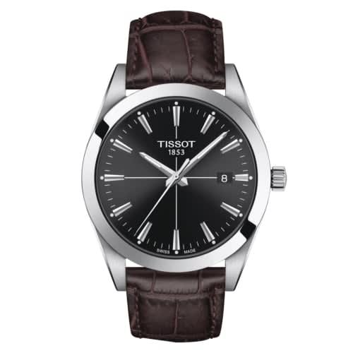 Tissot Gentleman Quartz Stainless Steel / Black / Strap