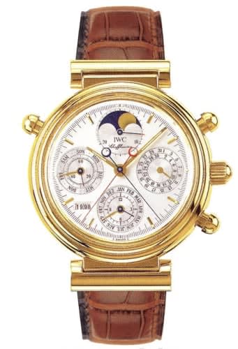 IWC Schaffhausen Da Vinci Perpetual Rattrapante Yellow Gold / Silver / French