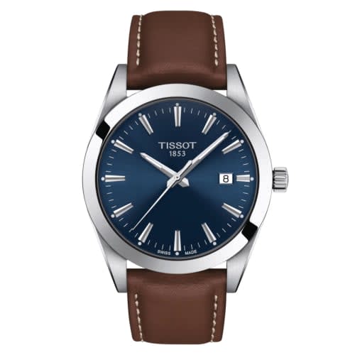 Tissot Gentleman Quartz Stainless Steel / Blue / Strap