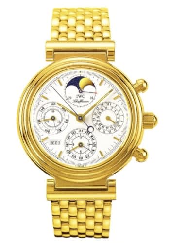 IWC Schaffhausen Da Vinci Perpetual Yellow Gold / White / English / Bracelet
