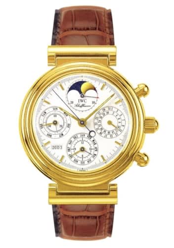 IWC Schaffhausen Da Vinci Perpetual Yellow Gold / White / Italian