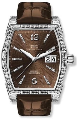 IWC Schaffhausen Da Vinci Automatic Midsize White Gold / Baguette / Chocolate
