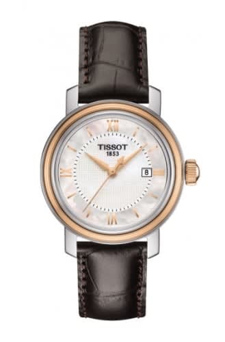 Tissot Bridgeport Quartz 29 Stainless Steel - Rose Gold / MOP / Strap