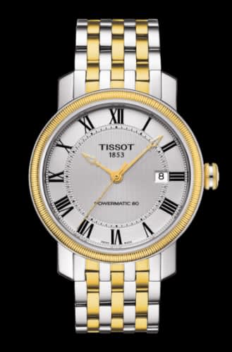 Tissot Bridgeport Powermatic 80 Two Tone / Silver Roman / Bracelet