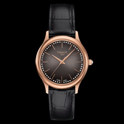 Tissot Excellence Lady Rose Gold / Brown