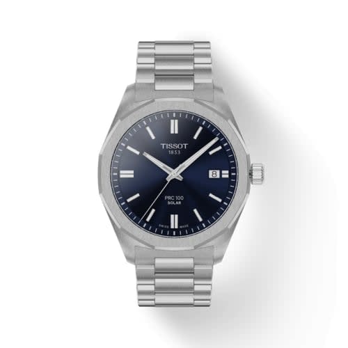 Tissot PRC 100 Solar Quartz 39 Stainless Steel / Blue / Bracelet