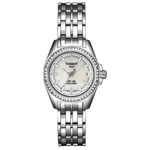 Tissot PRC 100 Quartz 29.7 Stainless Steel / MOP / Bracelet